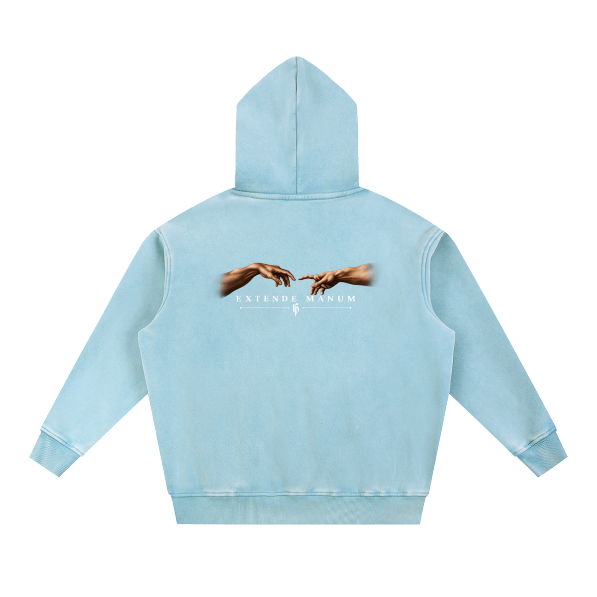 Snow Wash Fleece Oversize Hoodie