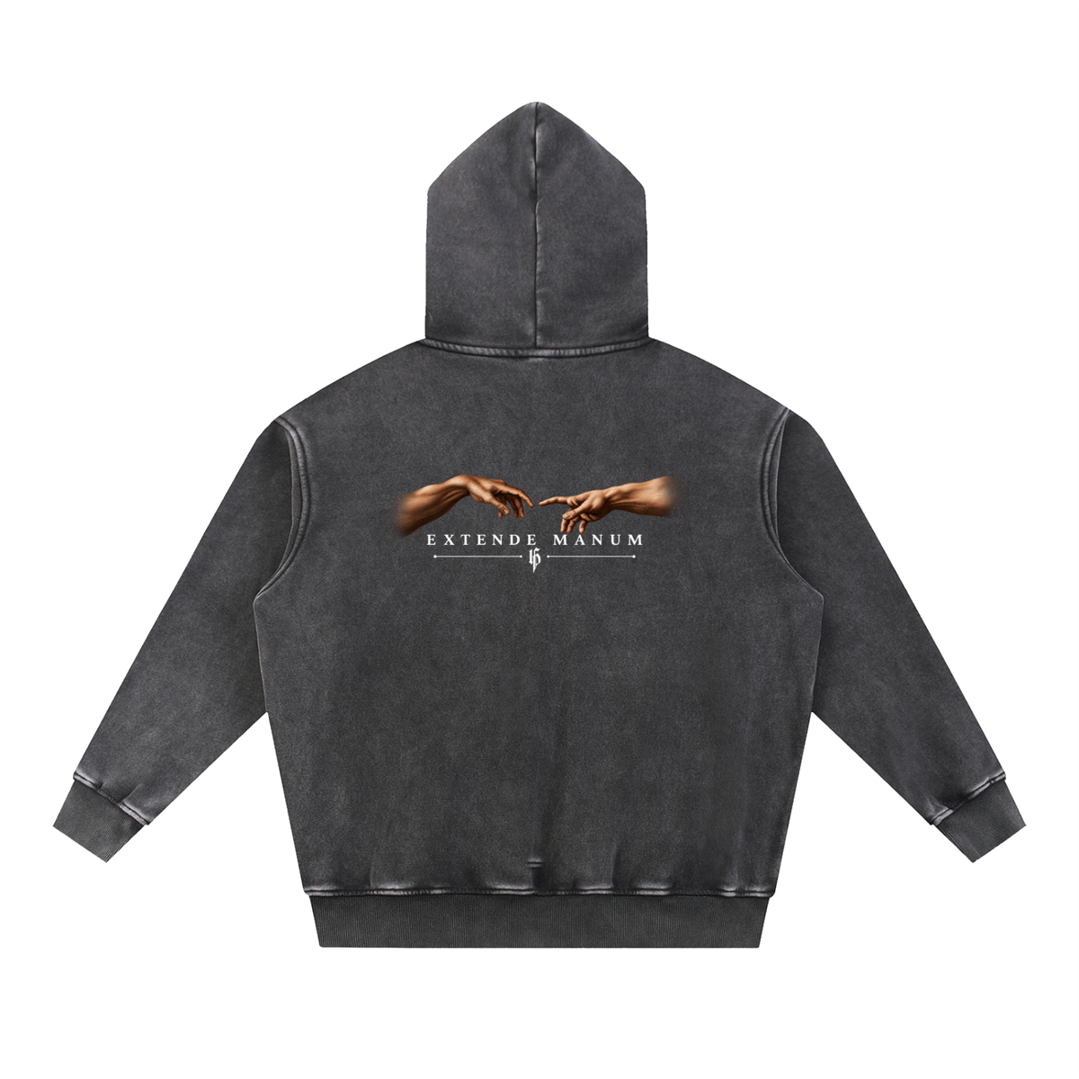 Snow Wash Fleece Oversize Hoodie